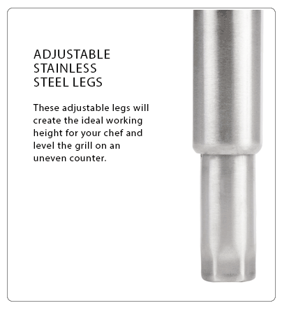 Atosa 24″ Thermostatic Griddle with 1″ Griddle Plate feature