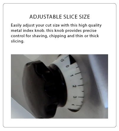 Atosa 12″ Manual Slicer feature