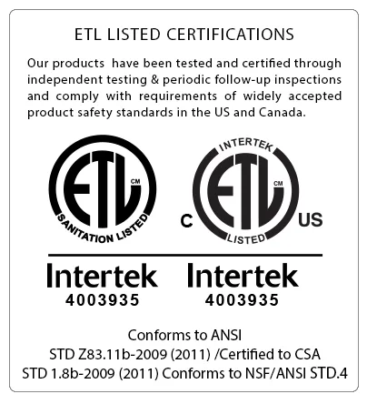 Atosa 10 lb Planetary Mixer certifications
