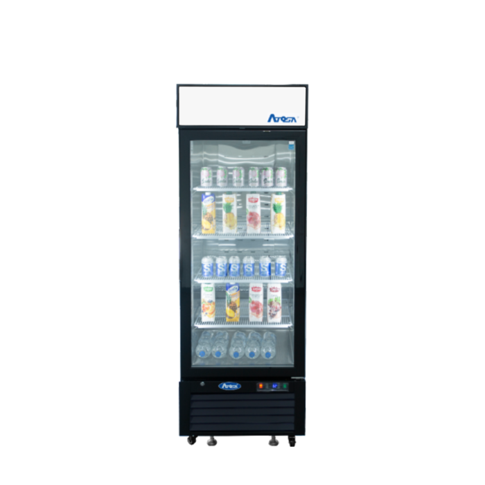 Atosa MCF8720GR - Black Cabinet One (1) Glass Door Merchandiser Freezer