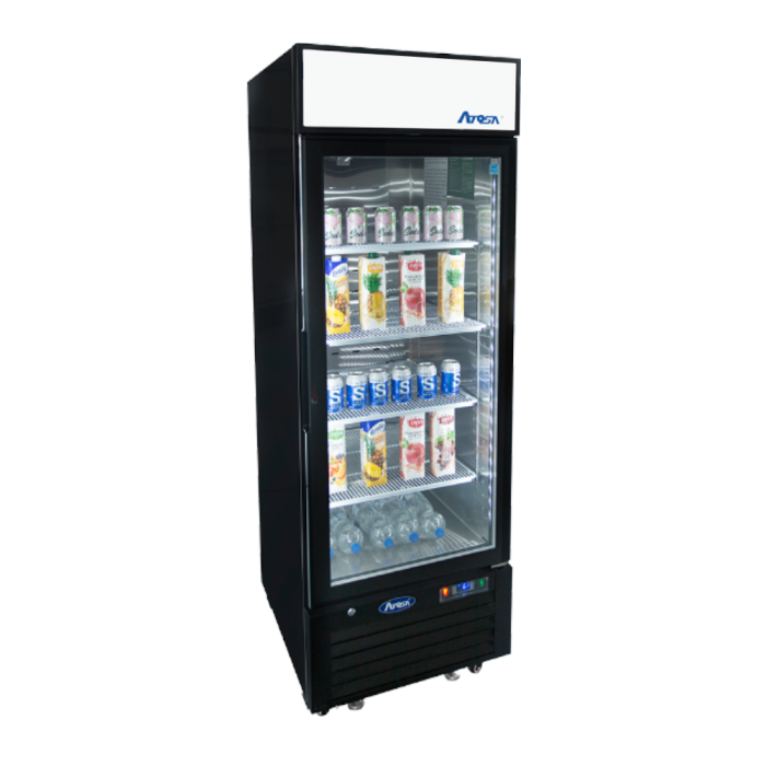 Atosa MCF8720GR - Black Cabinet One (1) Glass Door Merchandiser Freezer - Image 3