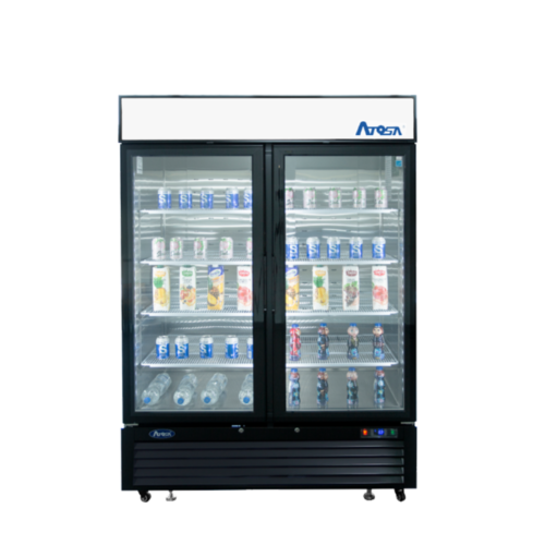 Atosa MCF8721ES - Cabinet Two (2) Glass Door Merchandiser Freezer