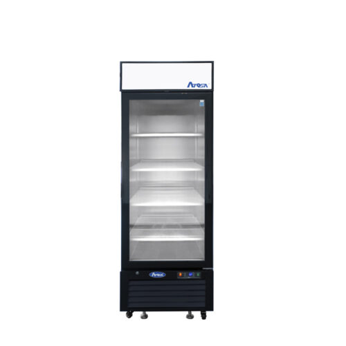 Atosa MCF8722GR - Black Cabinet One (1) Glass Door Merchandiser Cooler